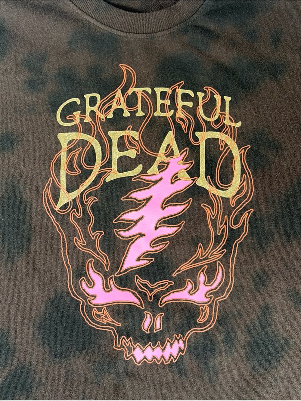 Grateful Dead Sweatshirt Women's Brown Black Crewneck Size XL - Picture 2 of 4